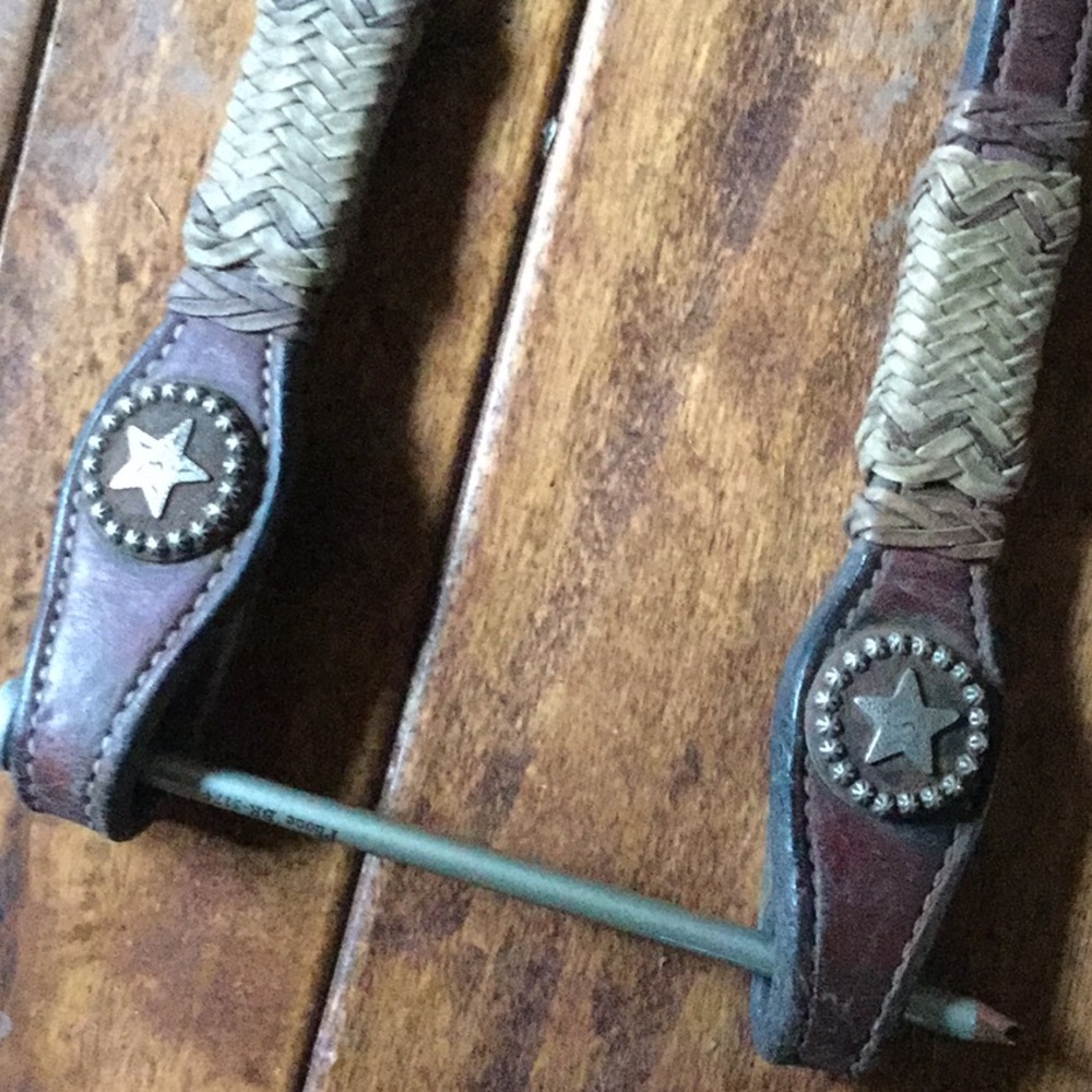 Vintage cowperson tack western ranch riding headstall cowgirl rodeo reining hors - Picture 3 of 10